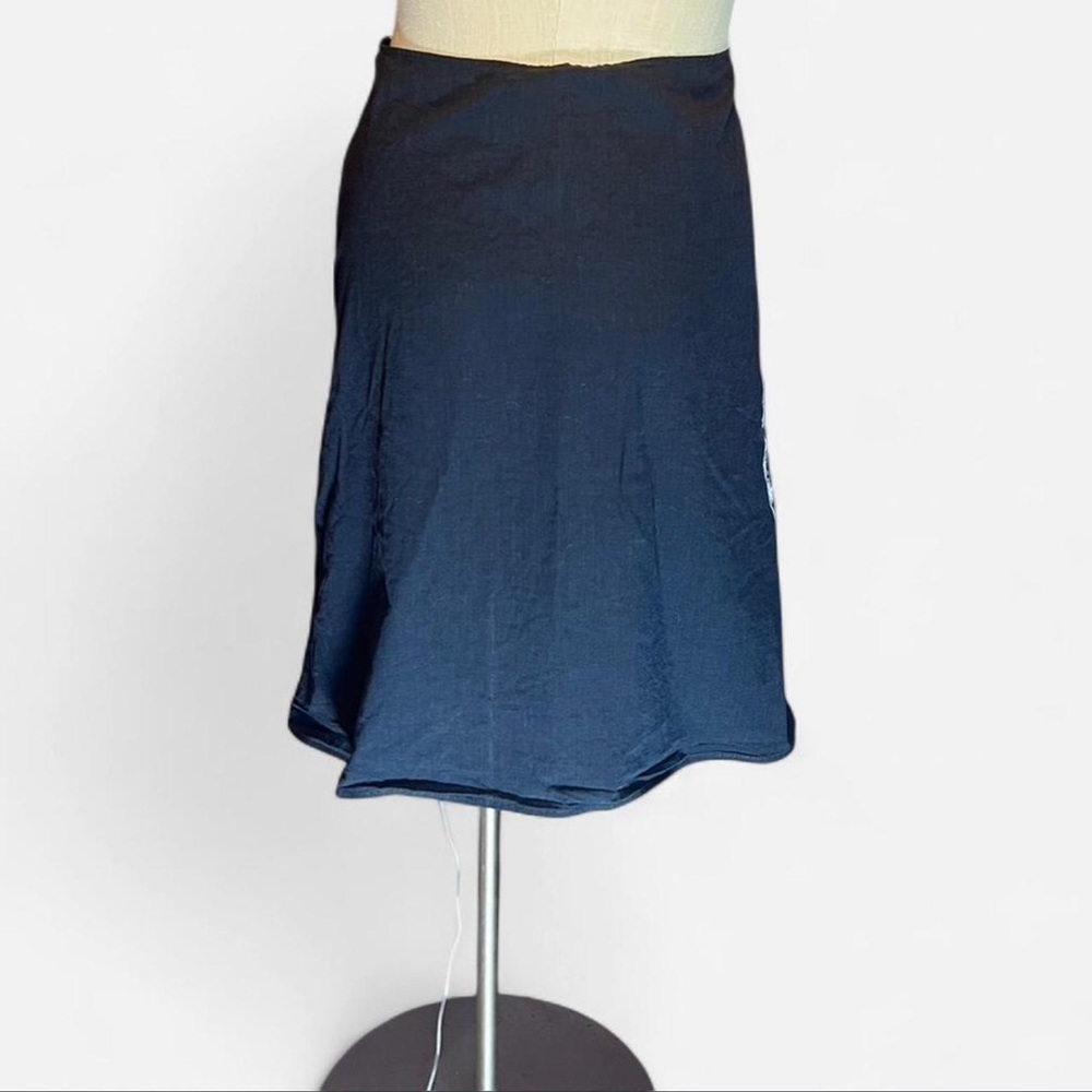 🖤Black A-Line Cotton Bicycle Skirt by Designer Angie’s Sweatshop - Picture 3 of 6